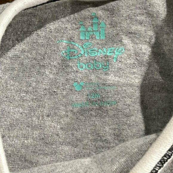 Disney Baby Mickey Mouse & Friends Bundle - Tank & T-Shirt Set 12M Gray Cotton B - Picture 3 of 5